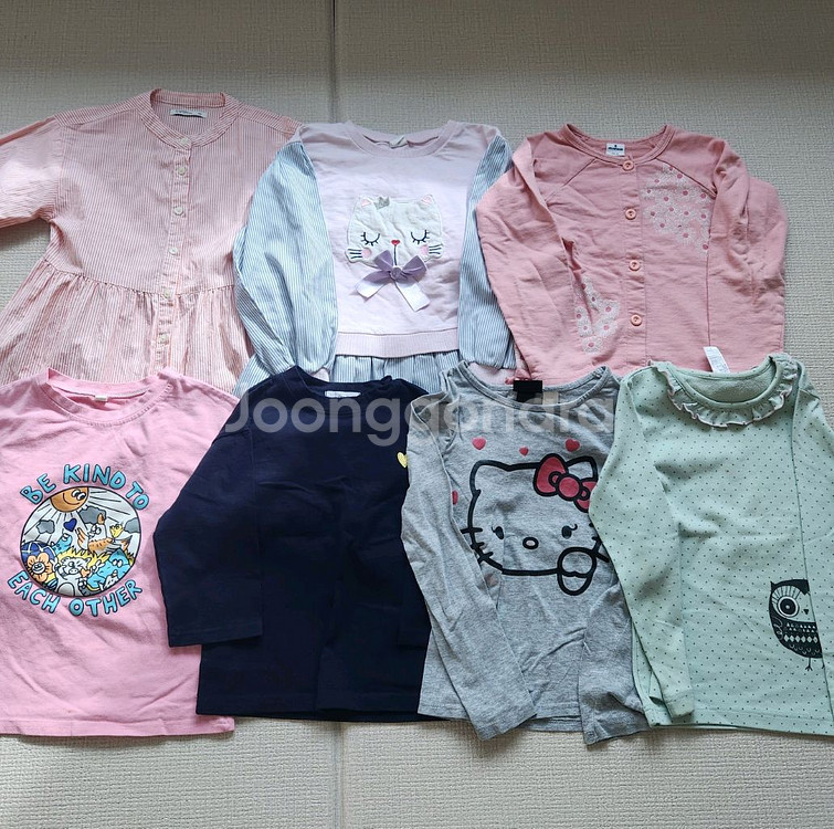120사이즈 여아 상의류7종--0