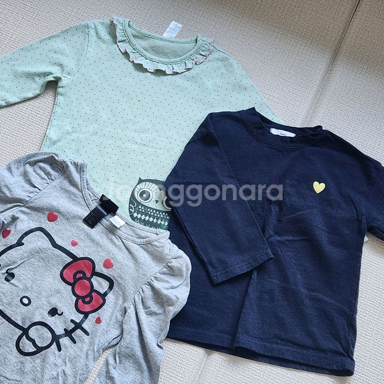 120사이즈 여아 상의류7종--1