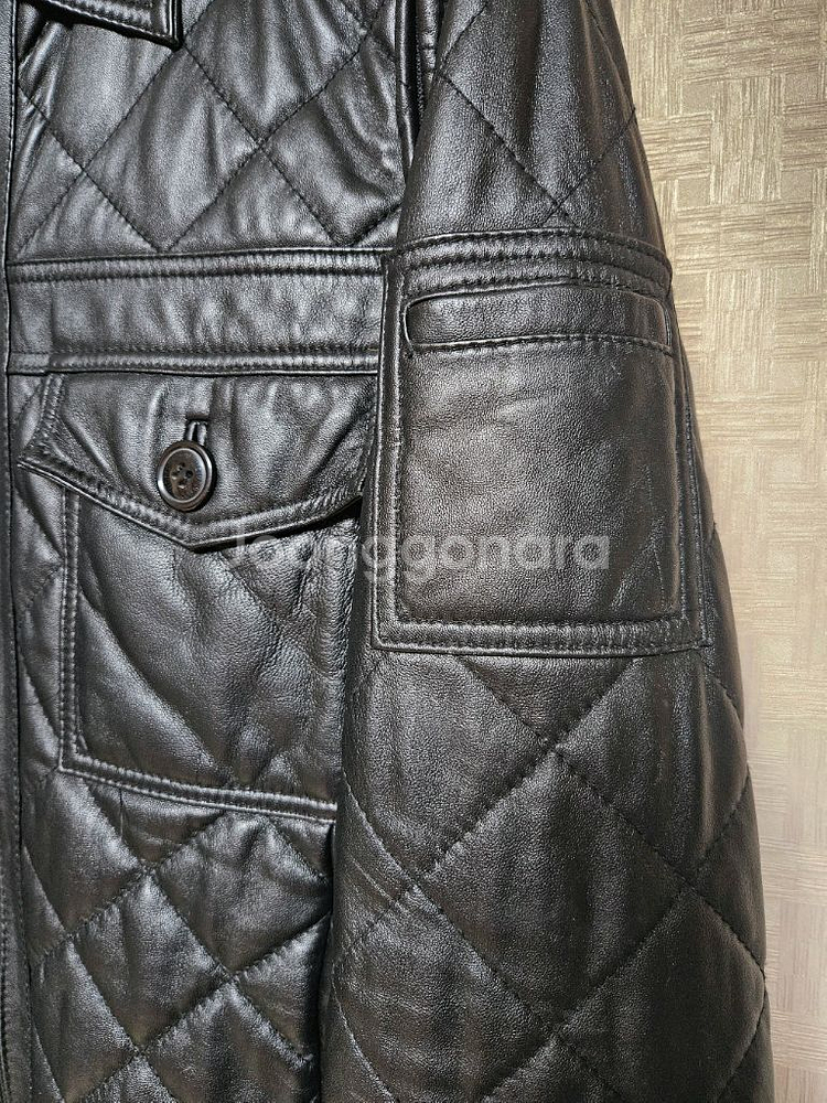 퀼팅 가죽 자켓--2