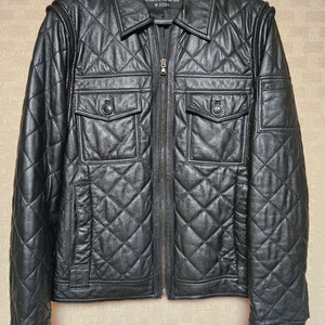 퀼팅 가죽 자켓