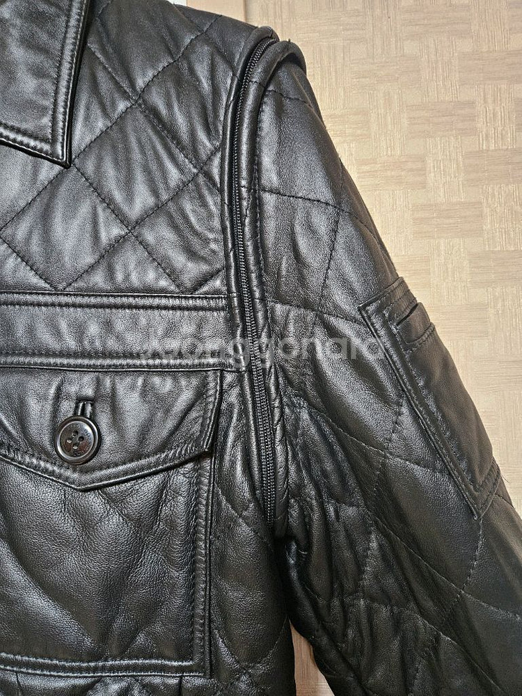 퀼팅 가죽 자켓--3