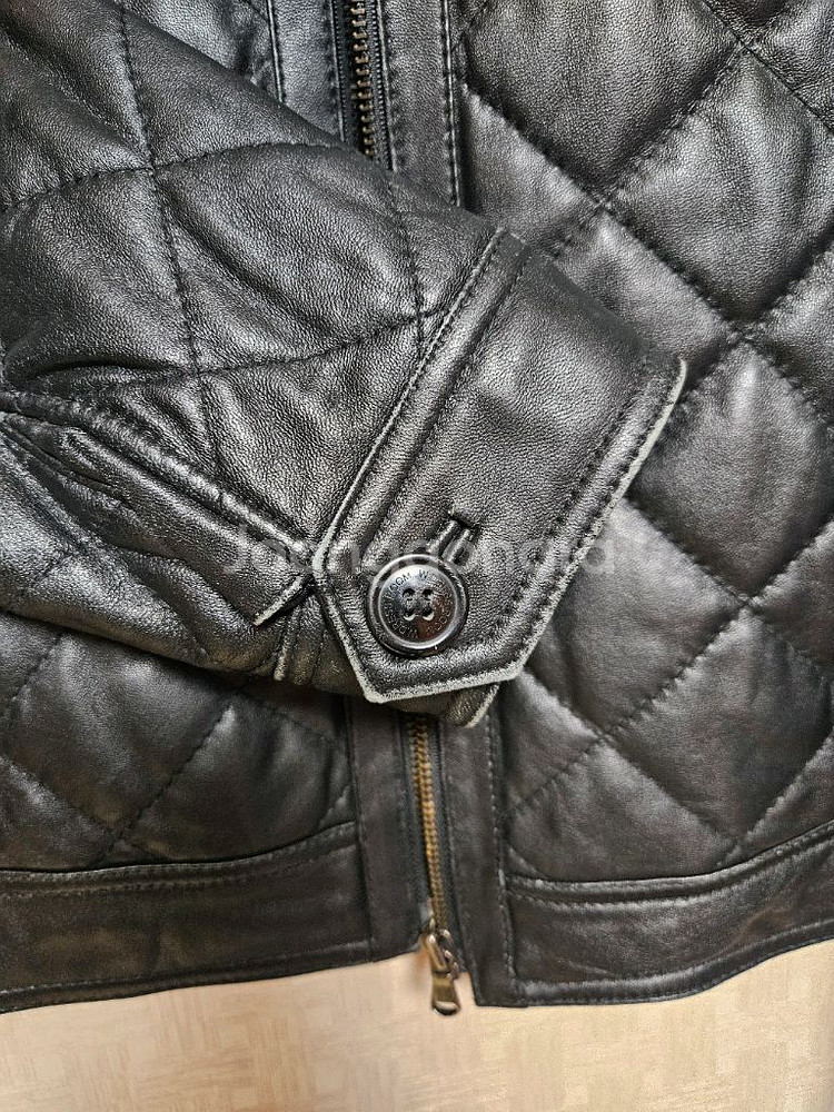 퀼팅 가죽 자켓--5