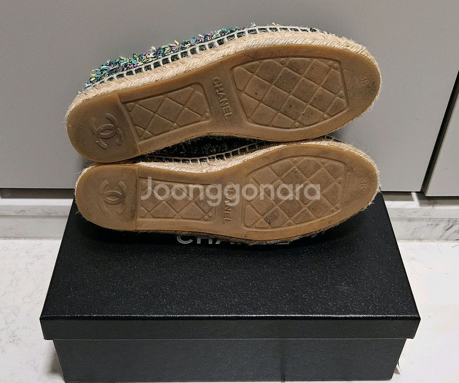 (신세계백화점 정품)샤넬 에스파듀 38 상태 최상급--5