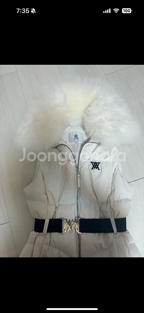 어뉴 골프패딩조끼 xs--1