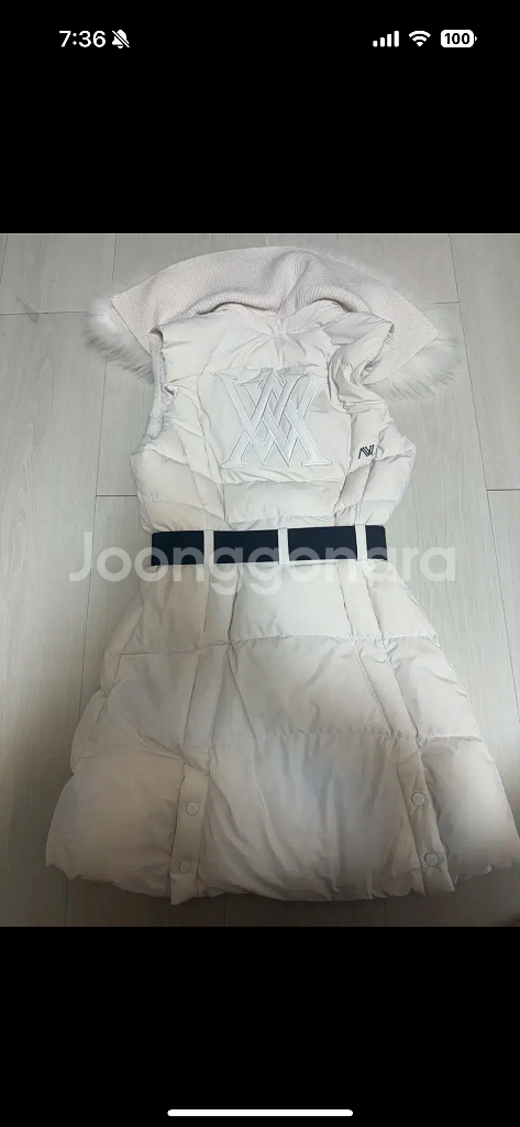 어뉴 골프패딩조끼 xs--4