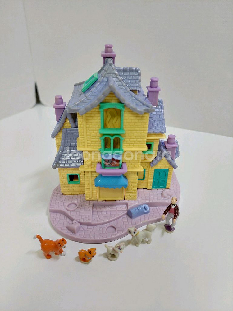 폴리포켓 디즈니 아리스토캣 하우스 컴플릿--0