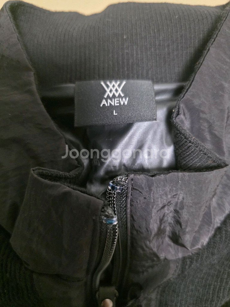 어뉴 골프 정품 남성 우븐카라 저지 자켓 100 새상품--4