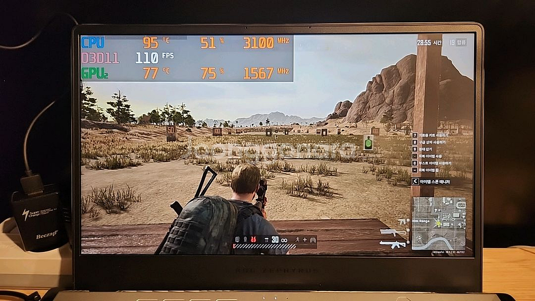 rtx3060 144hz 깔끔하고 예쁜 화이트 게이밍 노트북--4