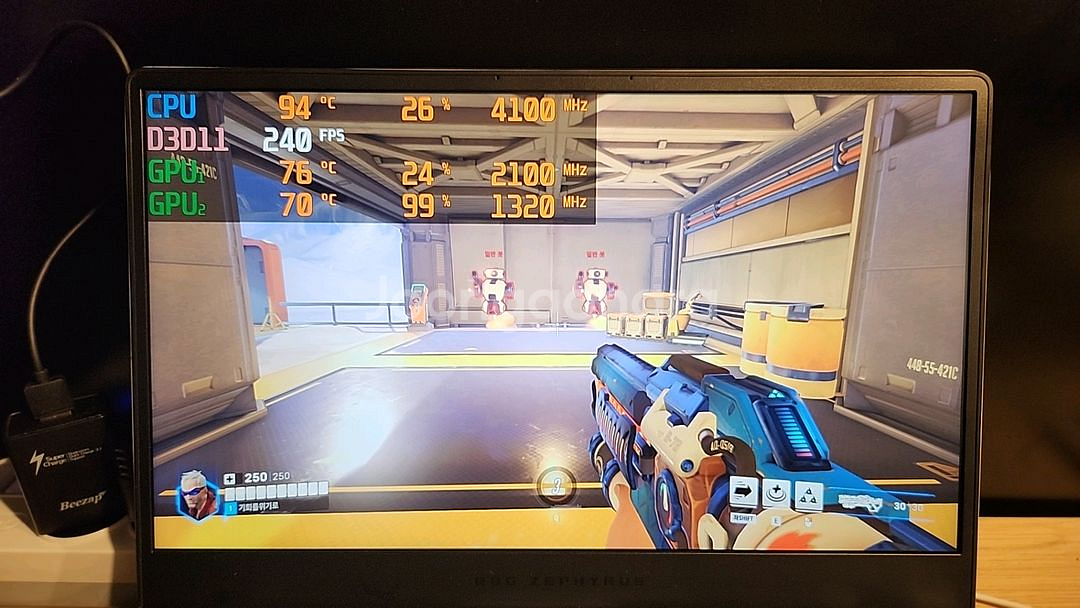 rtx3060 144hz 깔끔하고 예쁜 화이트 게이밍 노트북--2