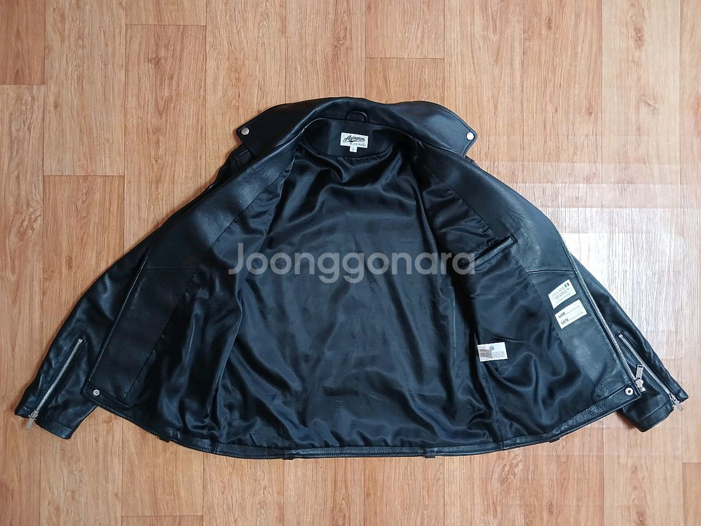 에이징ccc 남성 라이더 양가죽 자켓 (L블랙) (95~100가능) (상태 최상급)--4