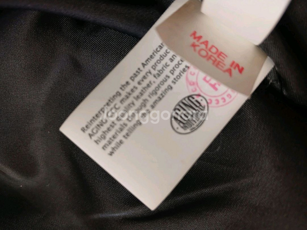 에이징ccc 남성 라이더 양가죽 자켓 (L블랙) (95~100가능) (상태 최상급)--7