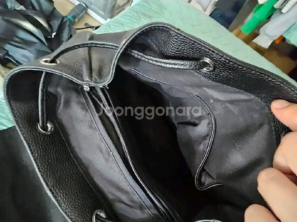 수제 소가죽 백팩 상태 A급--2