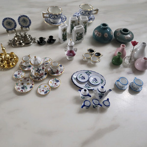 미니어처 도자기 컬렉션 세트
