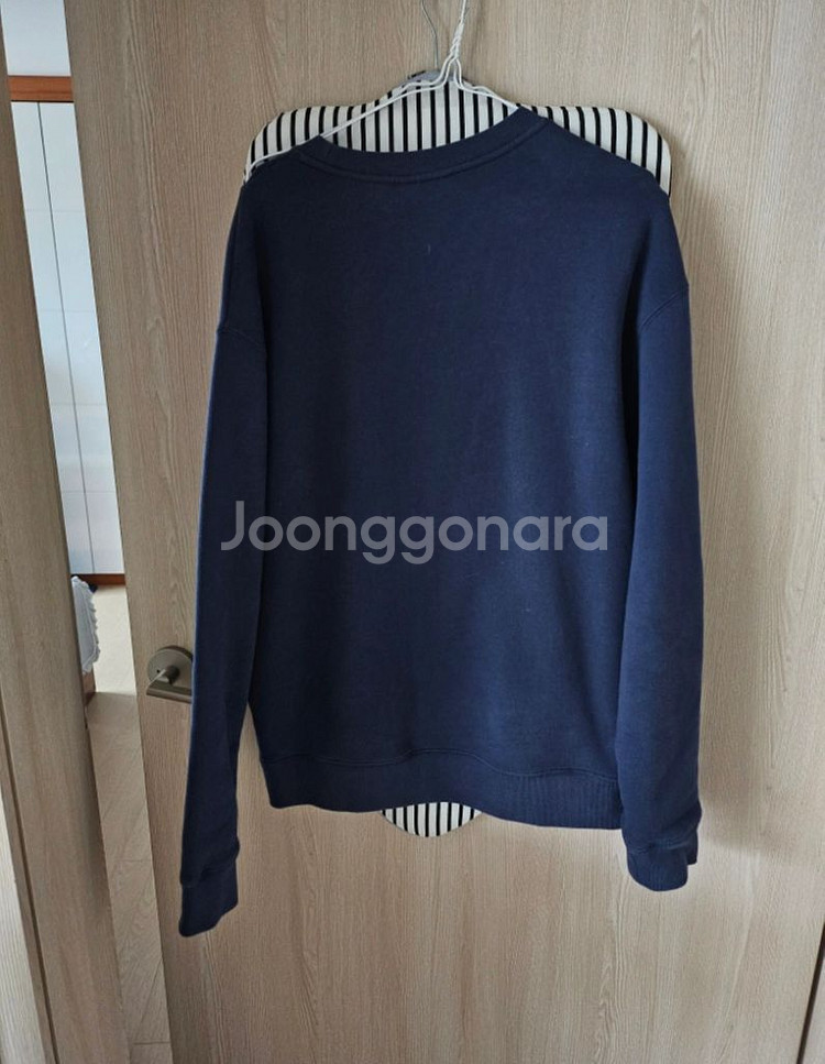 정품 메종키츠네 기모 네이비 맨투맨 사이즈 XL--2