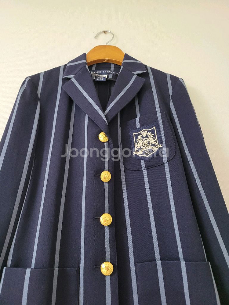 랄프로렌 스트라이프 네이비블레이져--2
