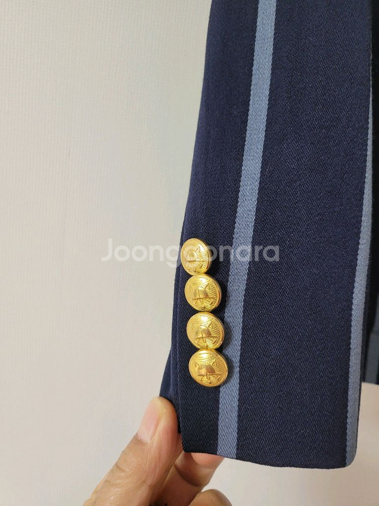 랄프로렌 스트라이프 네이비블레이져--3