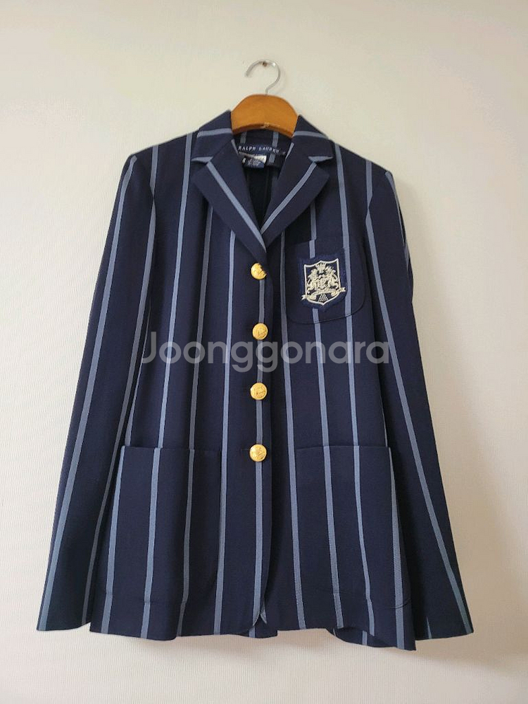 랄프로렌 스트라이프 네이비블레이져--0