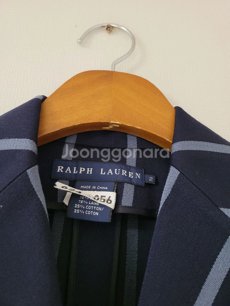 랄프로렌 스트라이프 네이비블레이져--4