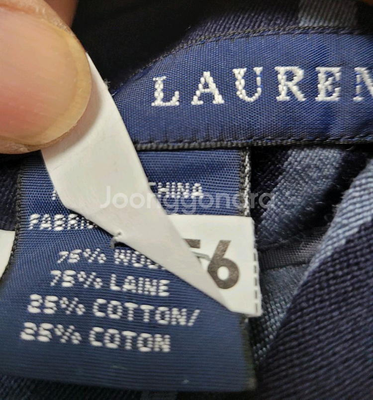 랄프로렌 스트라이프 네이비블레이져--7
