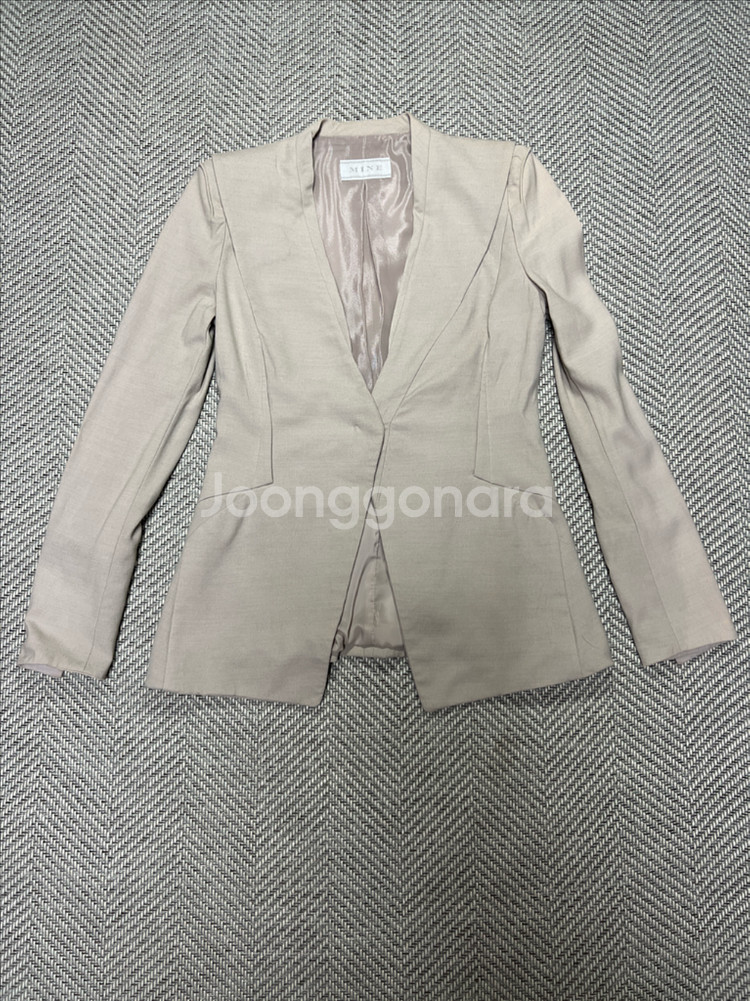 언니들만!!!한섬 마인 아이보리 블레이저 자켓--0