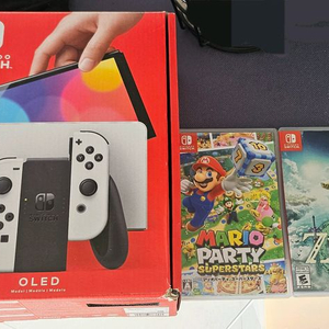 닌텐도 스위치 OLED 본체 + 게임 3종 세트