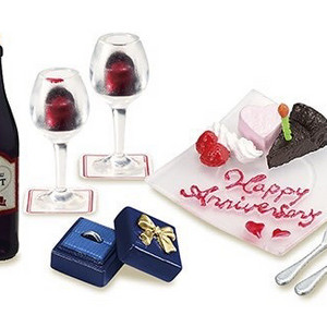 리멘트 은방울꽃 레스토랑 미니어쳐 기념일 와인 케이크 반지