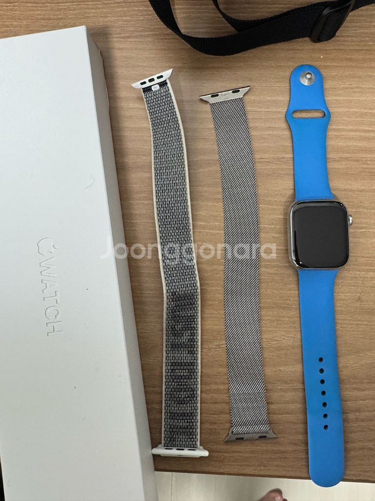 애플워치7 스테인리스 45mm--1