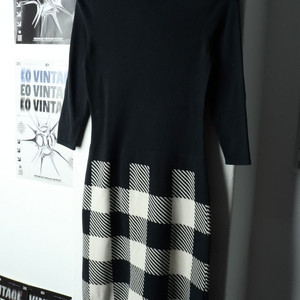W(XS-S) 폴로 랄프로렌 니트 원피스 체크 한정판