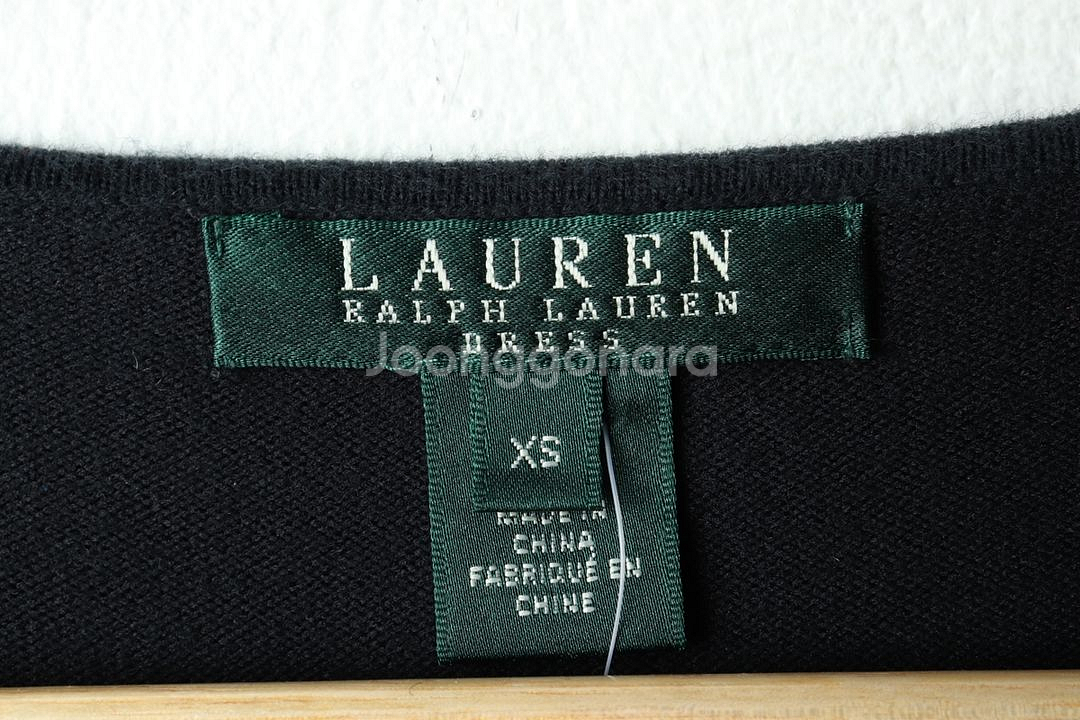 W(XS-S) 폴로 랄프로렌 니트 원피스 체크 한정판--4