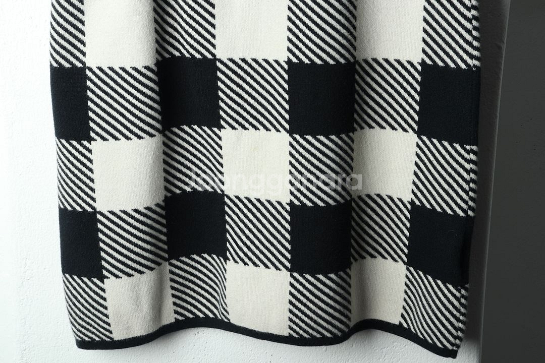 W(XS-S) 폴로 랄프로렌 니트 원피스 체크 한정판--3