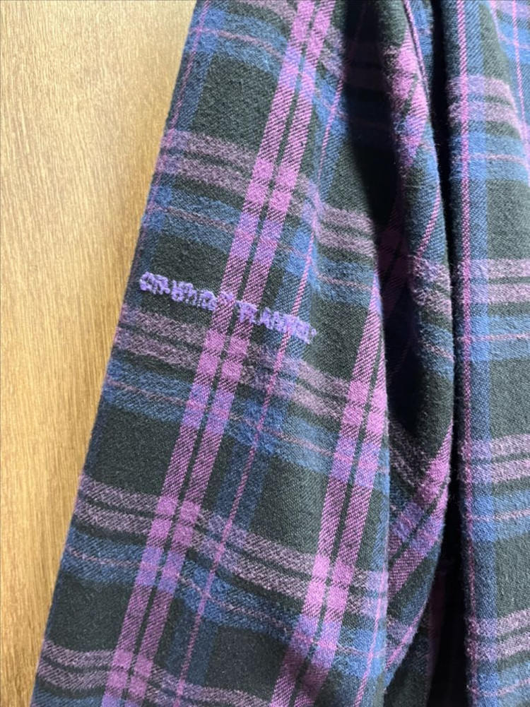 오프화이트 플란넬 셔츠 라지 이미지