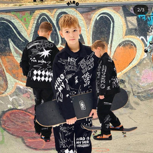 히로 드로잉자켓,팬츠 140 세트