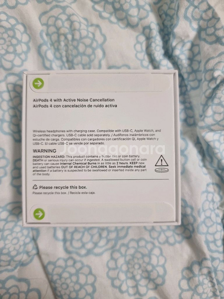 에어팟4 노캔 미개봉--1