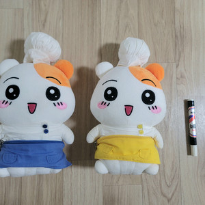 에비츄 캐릭터 인형 2개 일괄. 햄토리인형. 거의새거