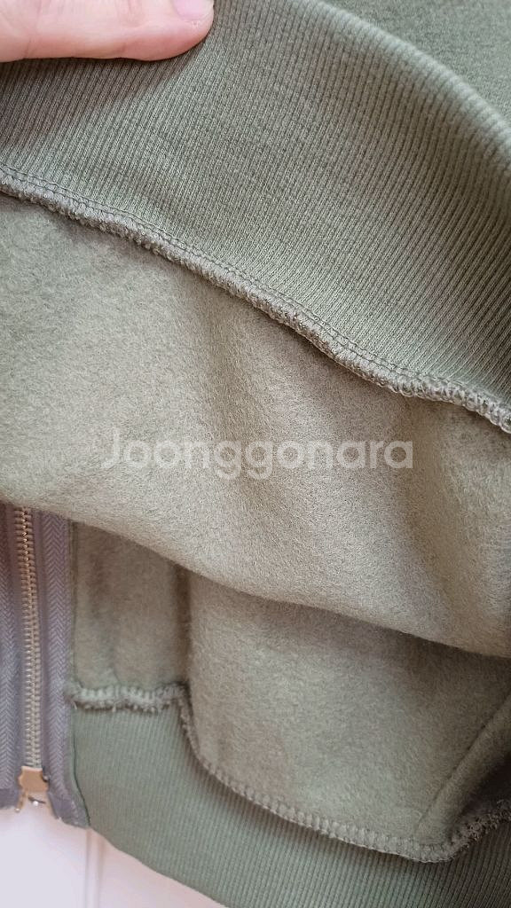 (새상품) Soul Dress 올리브색 기모후드2way--5