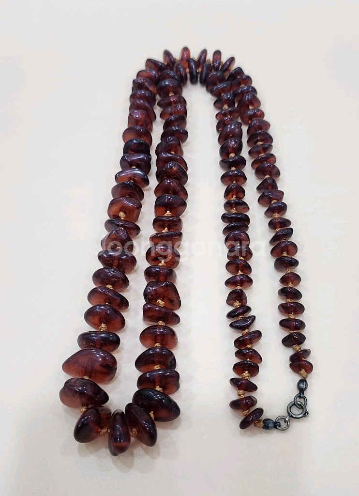 #122 호박 목걸이.--0