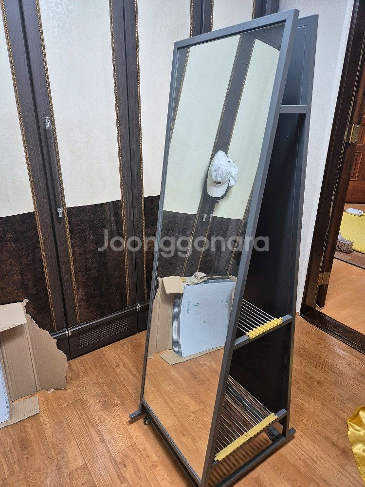 이동식 양면 전신거울 수납형--2