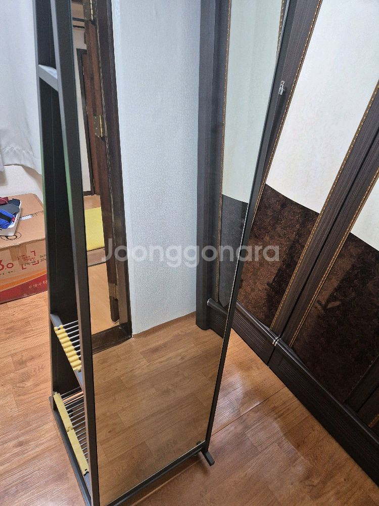 이동식 양면 전신거울 수납형--6