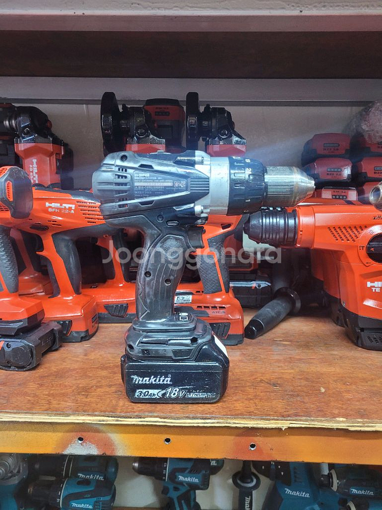 마끼다충전함마드릴DDF458본체만 블랙에디션 A급--5