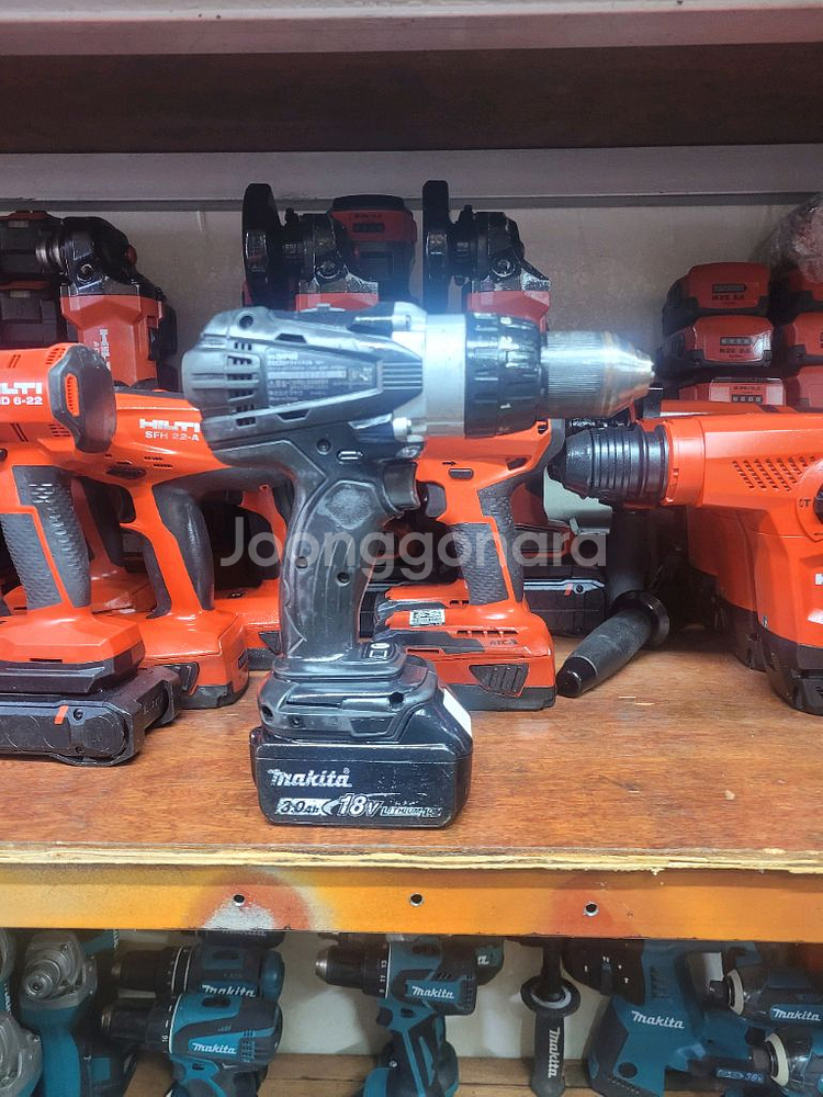 마끼다충전함마드릴DDF458본체만 블랙에디션 A급--3