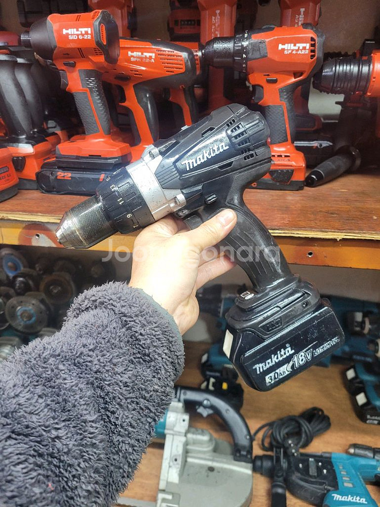 마끼다충전함마드릴DDF458본체만 블랙에디션 A급--8