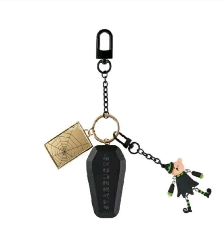 스타벅스 21 할로윈 베어리스타 댕글 키체인--0