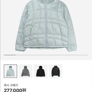 노스페이스 웨이브 LT 온자켓 라이트블루 L 새상품 경량패딩