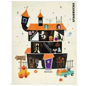 스타벅스 22 할로윈 빌리지 월 행잉 블랭킷
