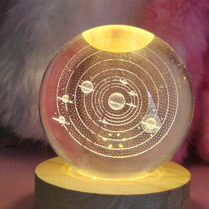 태양계 수정구 무드등