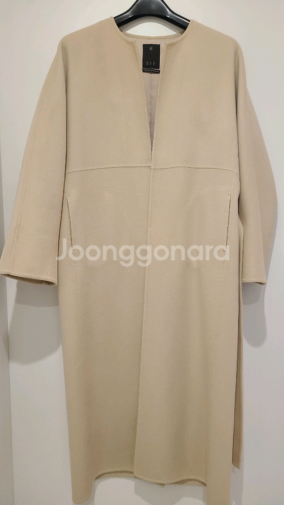 시에 아델 코트 맥시 크림베이지--3