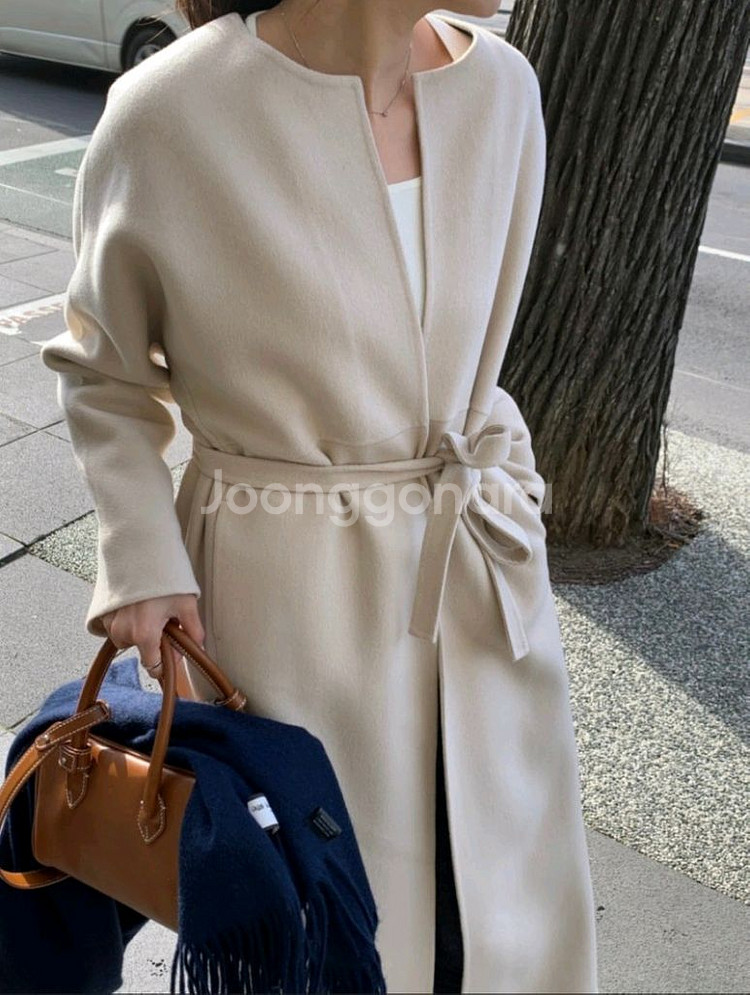 시에 아델 코트 맥시 크림베이지--10