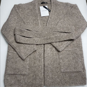 수리알파카 벨트 가디건 베이지