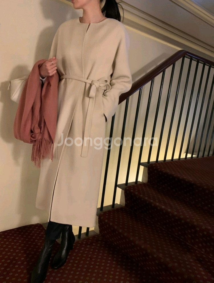 시에 아델 코트 맥시 크림베이지--1