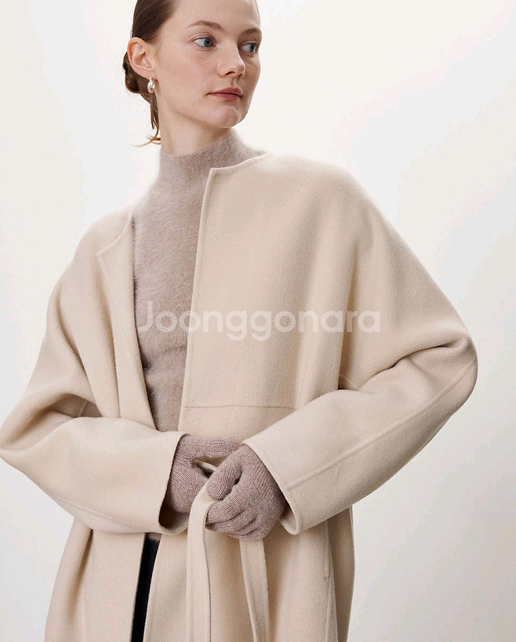 시에 아델 코트 맥시 크림베이지--0